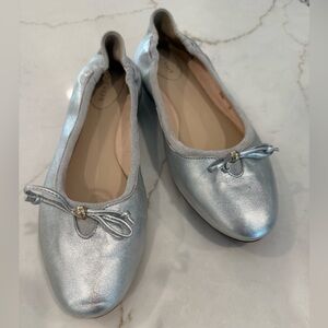 Cole Haan Silver Ballet Flats